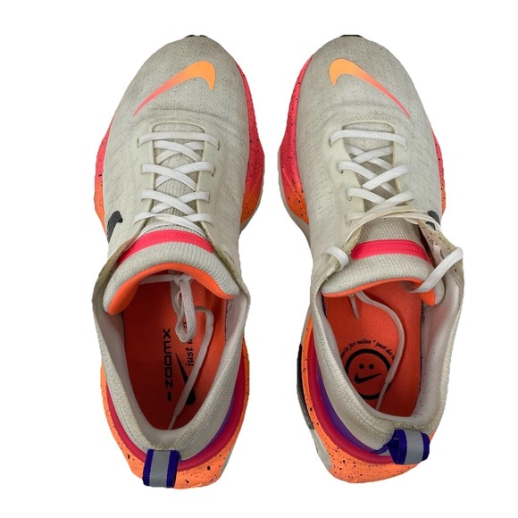 Nike ZoomX Invincible Run 3 Women Shoes Sz 11  White Neon Pink Orange HF5025-100 - Picture 9 of 15